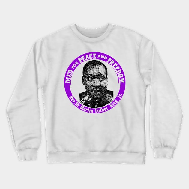 Martin Luther King /// Vintage Pin Design Crewneck Sweatshirt by CultOfRomance